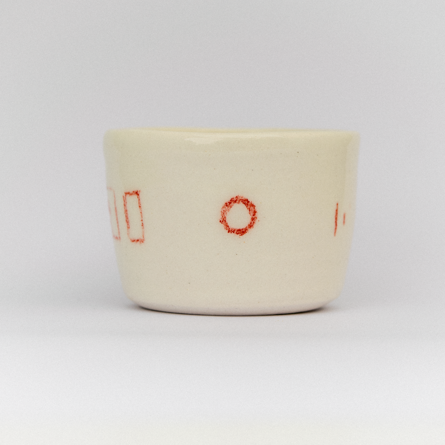 Double Handle Doodle Espresso Mug - Window Watcher