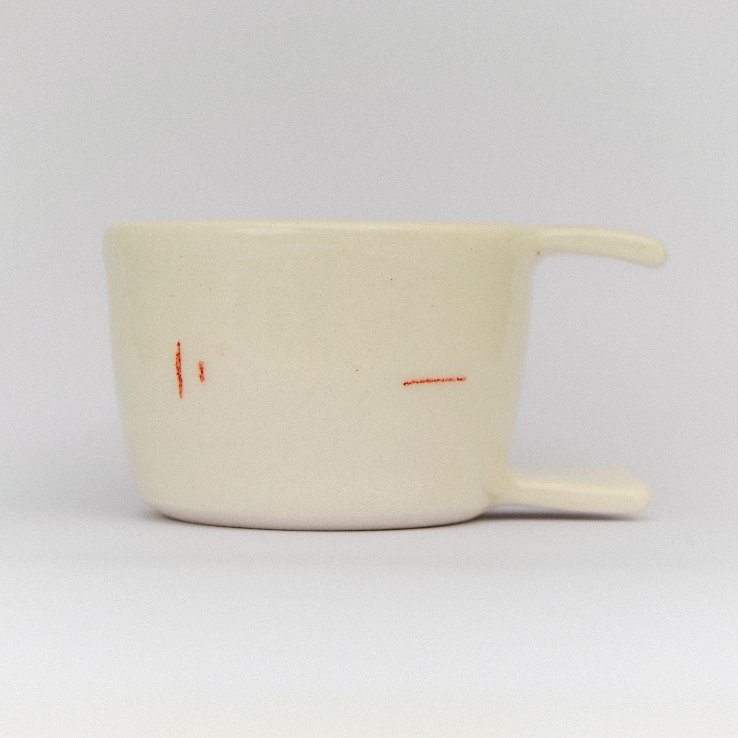 Double Handle Doodle Espresso Mug - Window Watcher