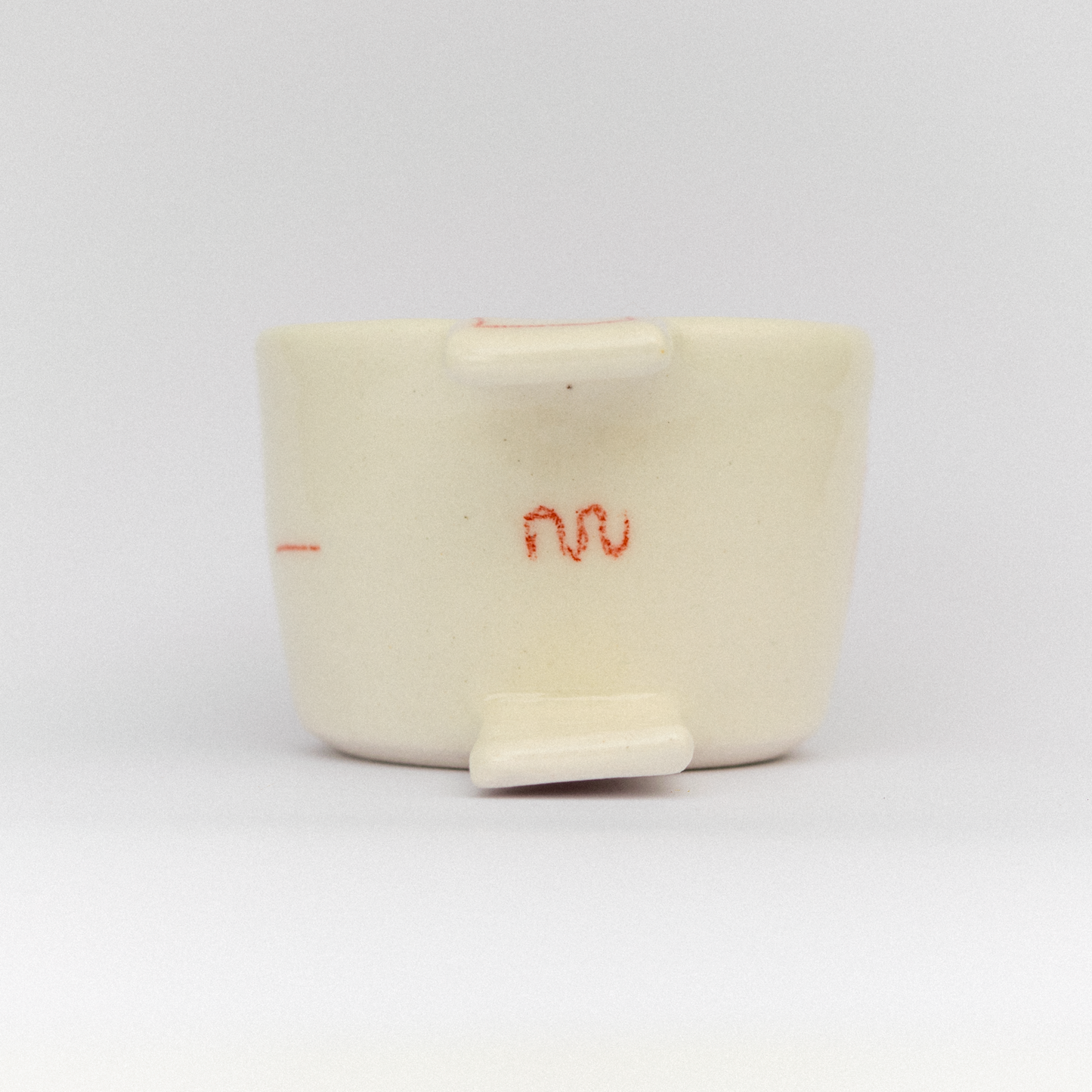 Double Handle Doodle Espresso Mug - Window Watcher