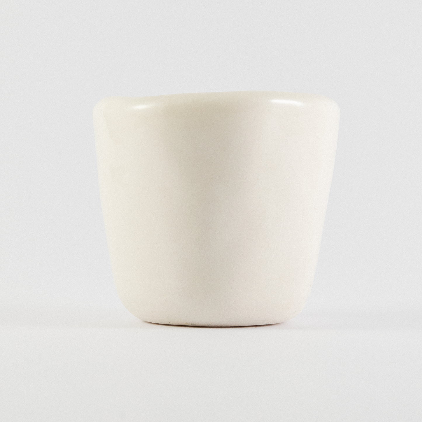 back view of ceramic shot glass.